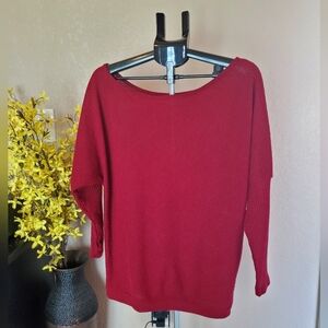 long sleeve off shoulder sweater shirt